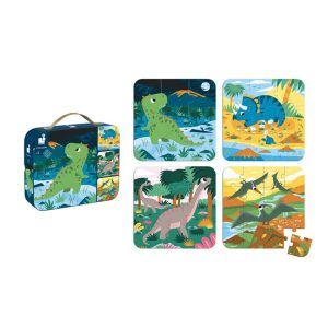Set 4 puzles evolutivos - dinosaurios