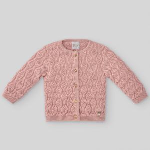 Chaqueta de punto "palco" rosa palo