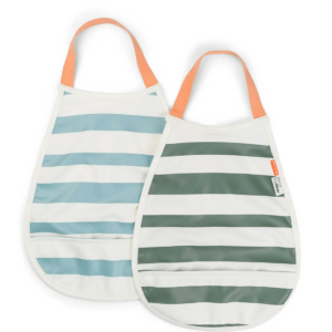 Pull-over babero 2-pack Stripes