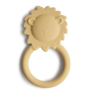 MORDEDOR SILICONA LION SOFT YELLOW 11.8X7.2X1 CM