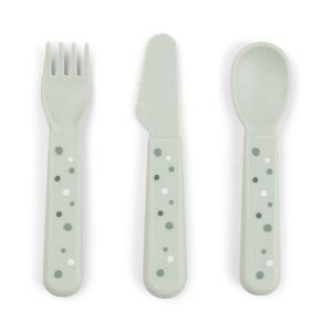 Foodie cuberteria Happy dots Green