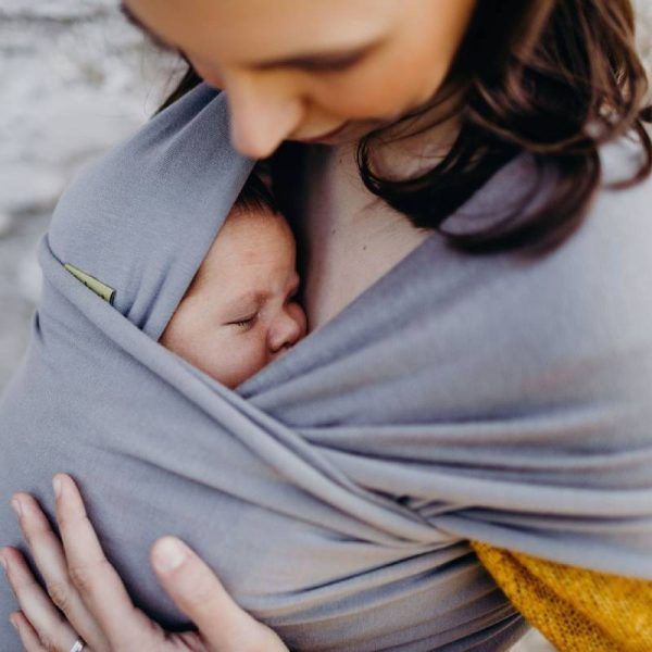 Fular elástico portabebé Boba Wrap Gray