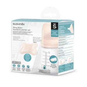 Suavinex Set Recién Nacido ZeroZero con Biberón Flujo Adaptable + Chupete