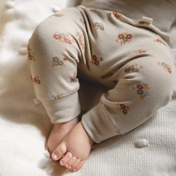 Leggings orgánico Flowers T. 3M/6M - Imagen 3