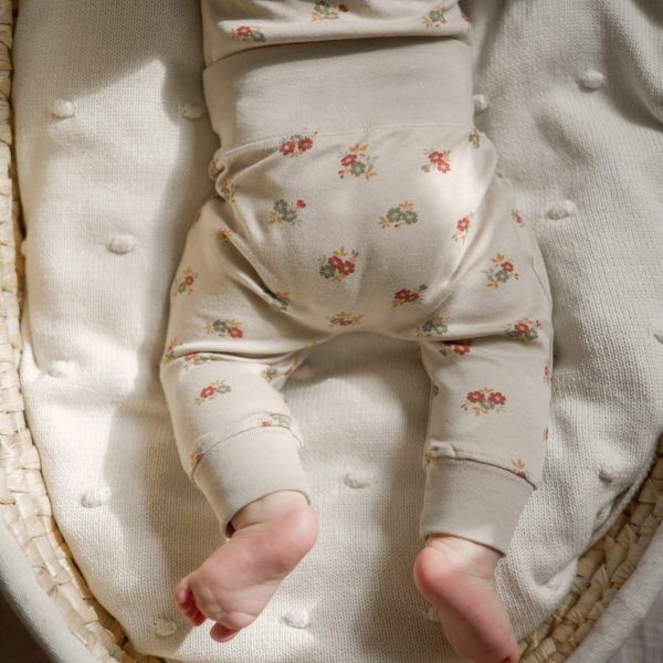 Leggings orgánico Flowers T. 3M/6M