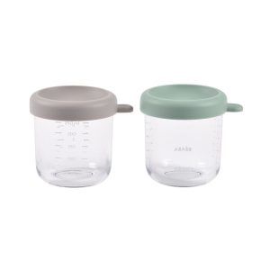 JUEGO DE 2 PORCIONES DE VIDRIO DE 250 ML
