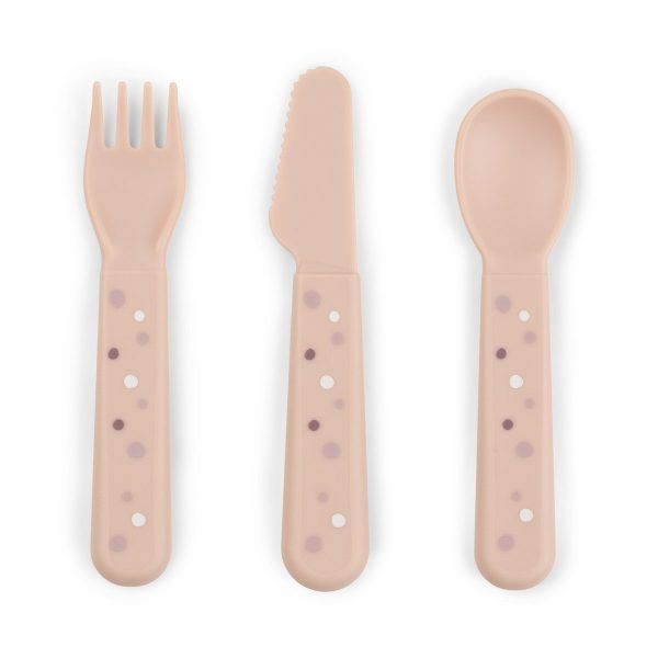 Foodie cuberteria Happy dots Pink