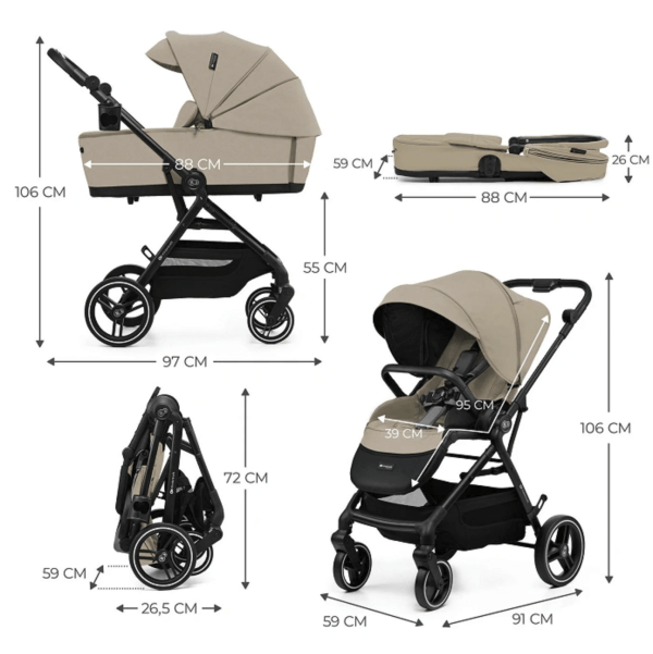 Carrito Kinderkraft 2en1 YOXI - Imagen 8