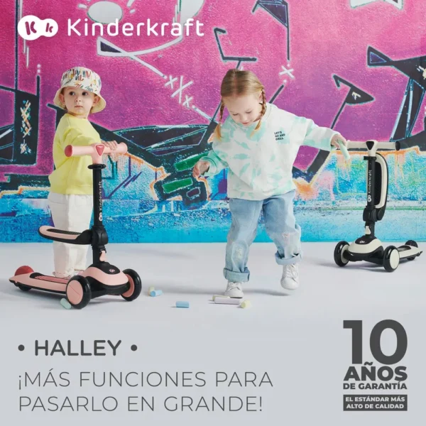 Bicicleta de equilibrio y patinete de tres ruedas HALLEY - Imagen 3