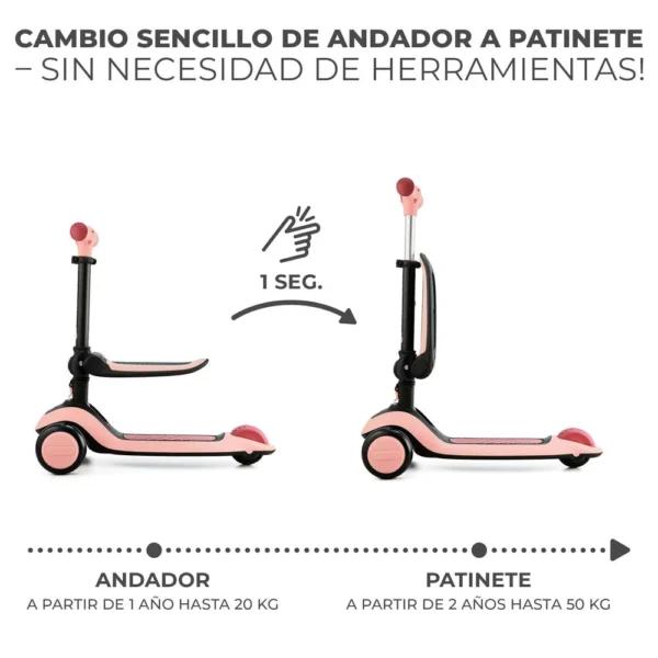 Bicicleta de equilibrio y patinete de tres ruedas HALLEY - Imagen 4