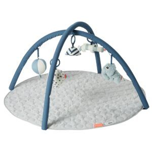 Activity play mat - deer friends - blue