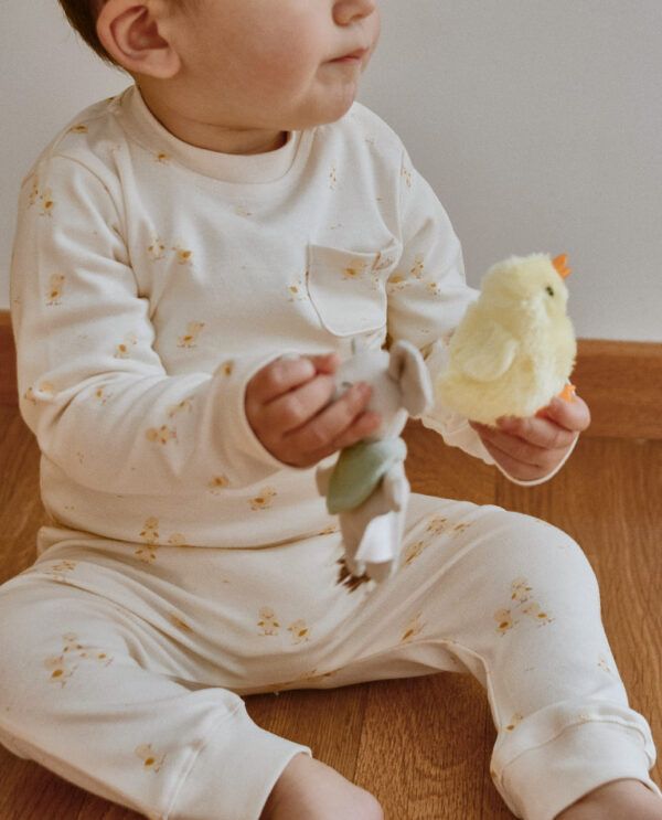 PANTALÓN ORGÁNICO JOGGER DUCKLING talla 0-3 - Imagen 4