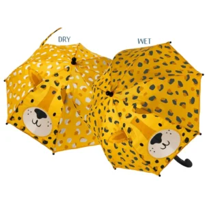 Paraguas 3D que cambia de color Leopardo