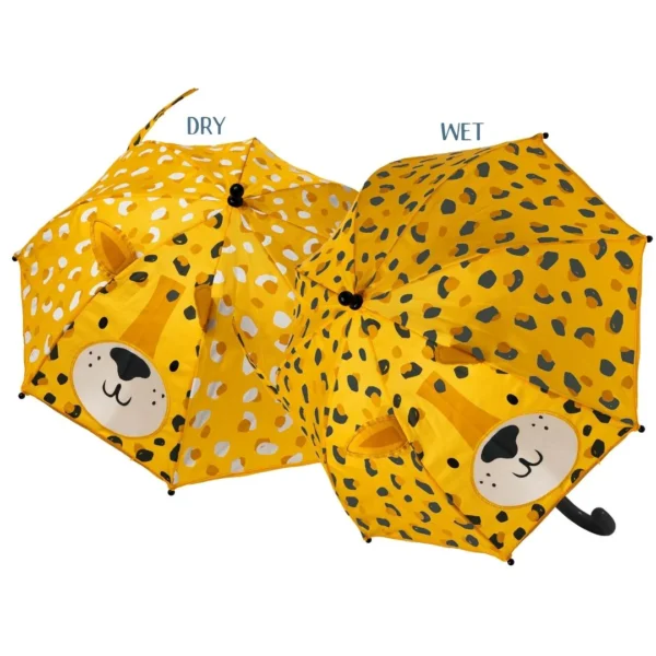 Paraguas 3D que cambia de color Leopardo