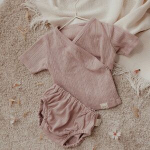 Primera puesta ranita + camiseta rosa - La Mimosina