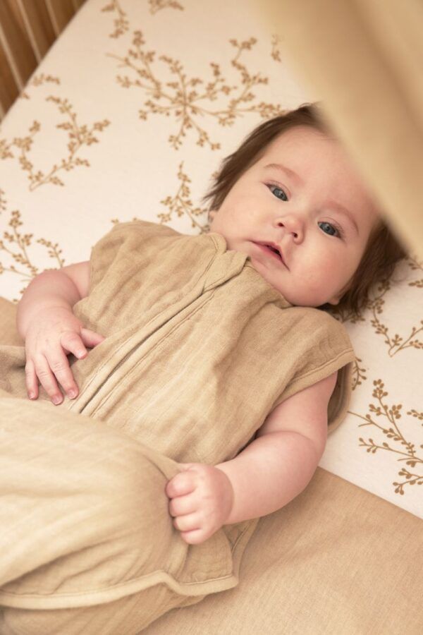 Saco de dormir muselina 60cm TOG 0.5 - Color verde - Imagen 2