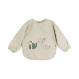 Babero con bolsillo y mangas - Lalee - Arena